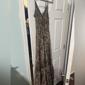 Elegant Multicolor Maxi Dress